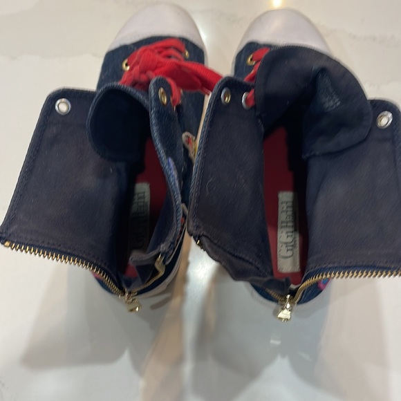Gigi Hadid x Tommy Hilfiger Denim High Top Sneaker Size 9 - Picture 7 of 8